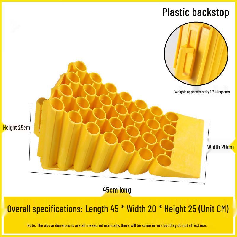 Portable Wooden Triangular Wheel Chock: Anti-Roll Stopper for Large Trucks and Cars.