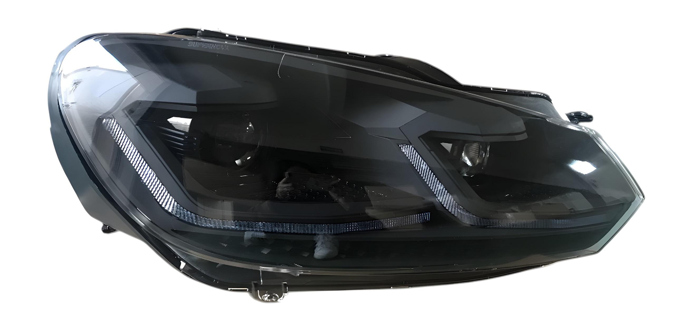 

Передні фари Golf 7 Style Чорні (2 шт) для Volkswagen Golf 6
