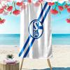 Asciugamano da Spiaggia Schalke, Asciugamano Grande Morbido ad Asciugatura Rapida per Spiaggia Campeggio Nuoto