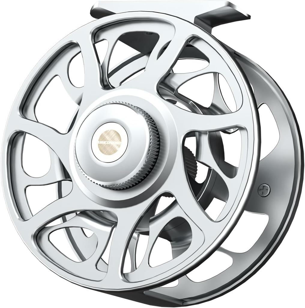 ASHCONFISH Fly Reel CNC Machined Lightweight Spool, Aluminum, Left/Right Interchangeable, (9/10)