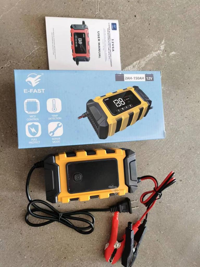 E-FAST 12V6A Smart Car & Motorcycle Battery Charger