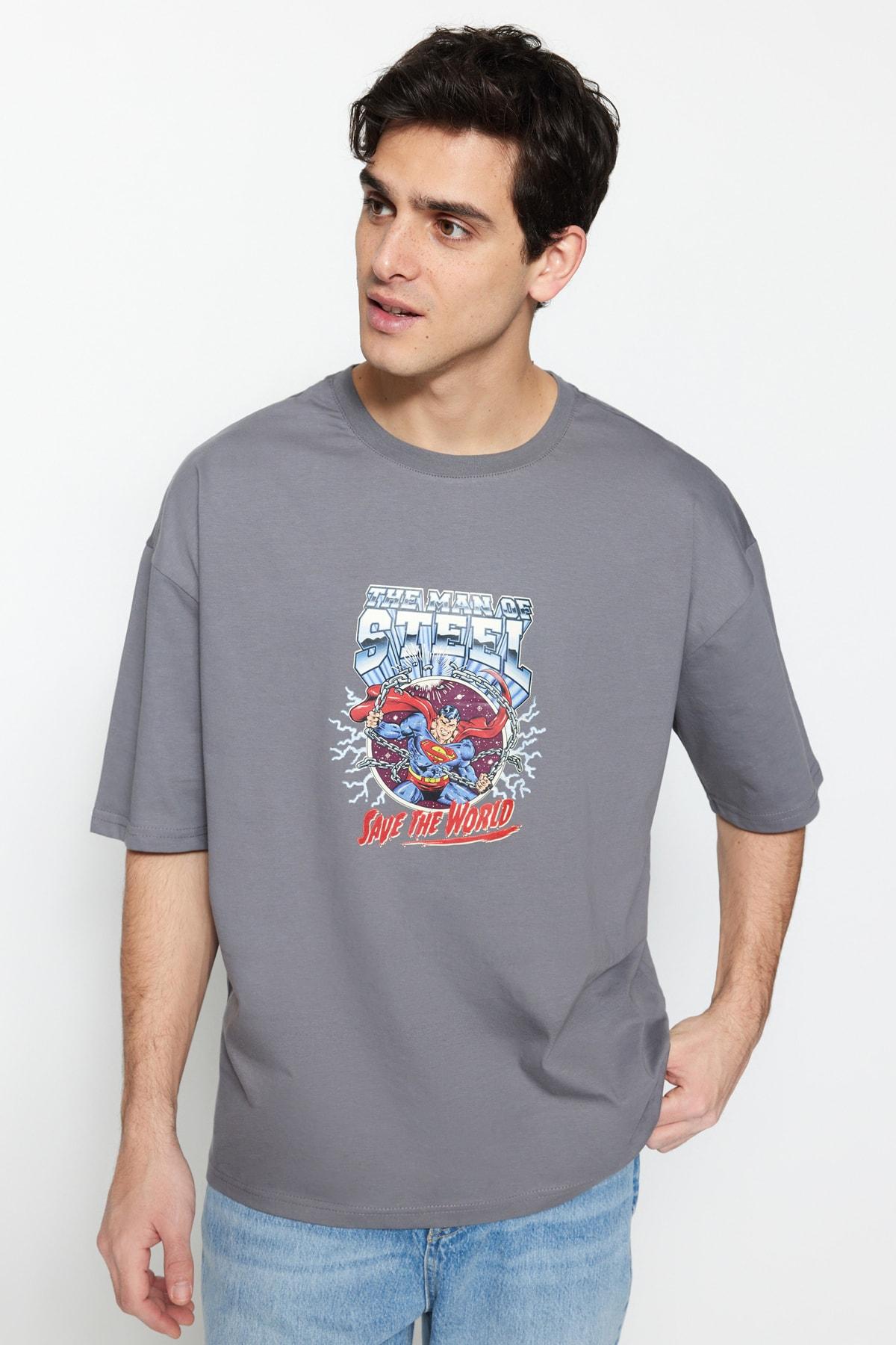 

Футболка - Серый - Оверсайз