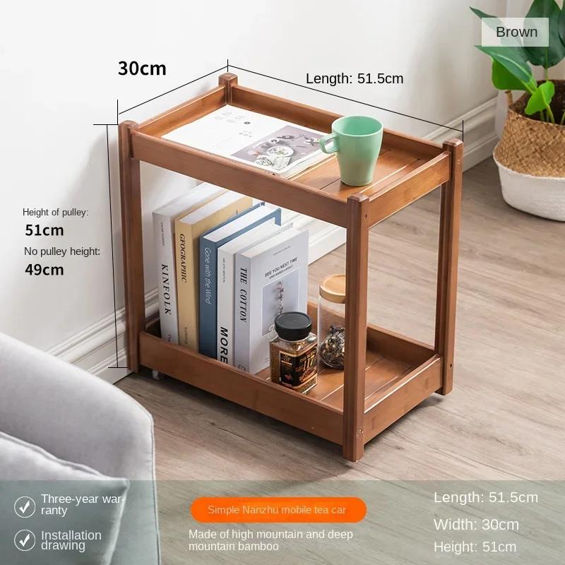 Small Table Side Table Living Room Sofa Side Cabinet Movable Coffee Table Bedside Side Cabinet Supporter Home Tea Simple