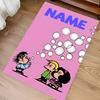 Custom Personalization Mafalda Print Area Rug - Soft, Washable Non-Slip Indoor Mat,Living Room,Home&Office Decorative Rug