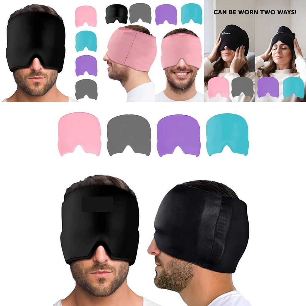 Opaska na głowę na migrenę lód ciepło żel chłodzący owijka na głowę na ból głowy