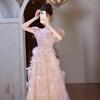 Fairy Flower Evening Dress 1011 New Women's High-end Temperament Graduation Adult High-end Light Luxury Banquet Dress