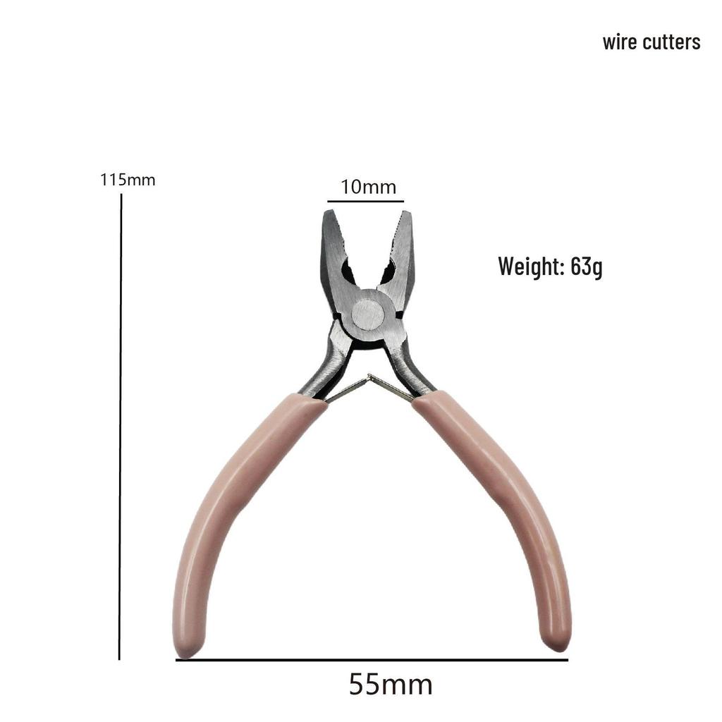 DIY Handgefertigt 5-Zoll Mini Multifunktionszange: Spitzzange, Rundzange, Seitenschneider für Schmuck.