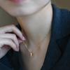 S925 Sterling Silver Plated 18K Gold Inlaid Zircon Light Luxury High-quality Necklace Pendant for Women's Clavicle Chain