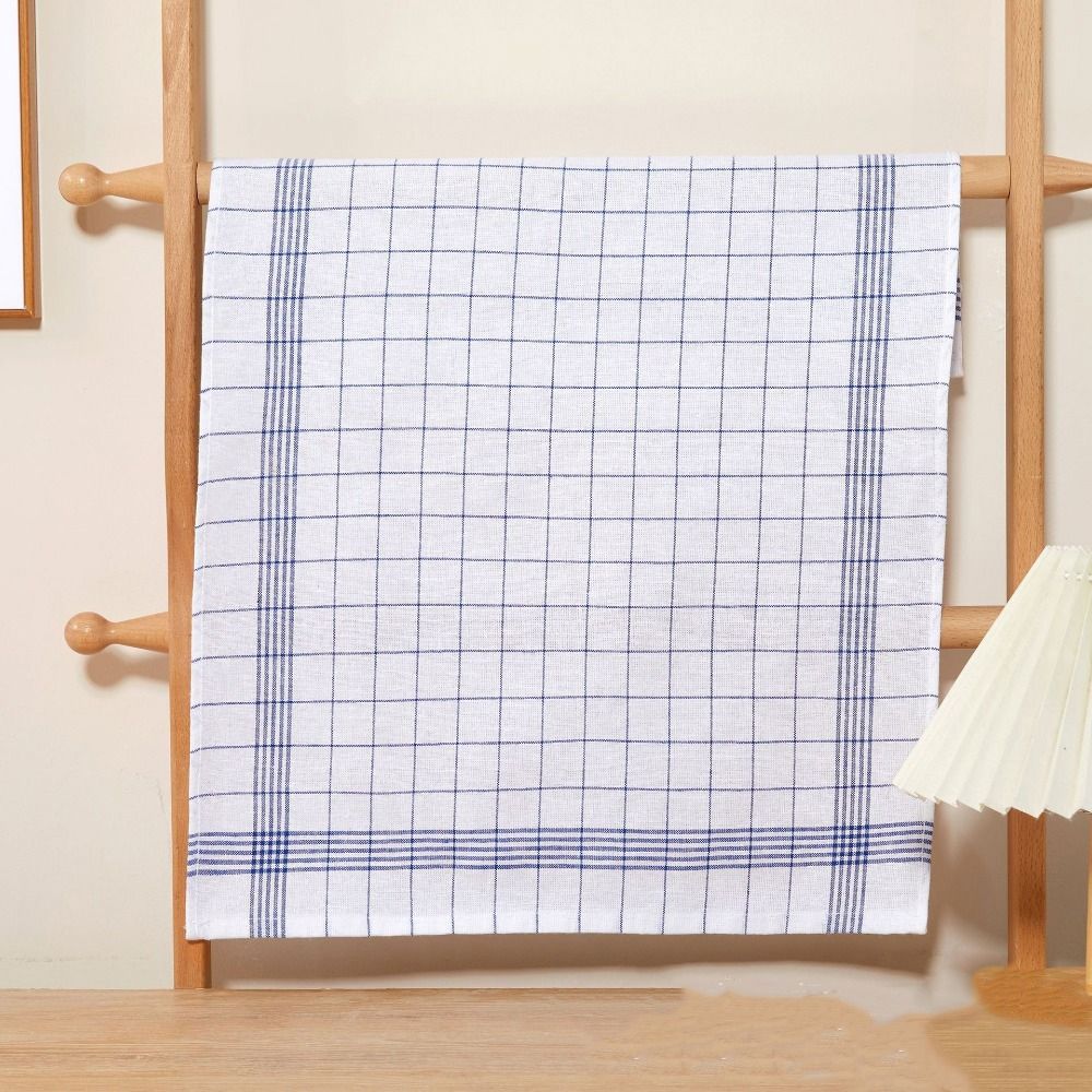 5PCS Reusable Plaid Dish Towel Quick Drying Checkered Kitchen Towels  Washing Dishes