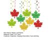 Fall Leaves Hanging Swirls Decoration Thanksgiving Maple Leaf Swirls Streamers Autumn Harvest
