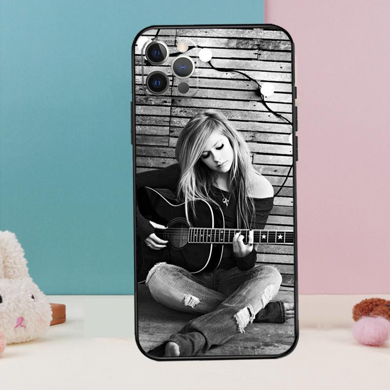 Singer Avril Lavigne Phone Case For iPhone 14 15 16 Pro Max 11 12 13 Pro X XR XS Max Plus Soft Cover