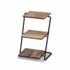 Dessert Stand with Wooden Shelves Decorative 3 Tier Cake Space Saving Platter for Party