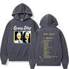 Raro Felpa con Stampa Retro Cover Album Punk Green Day Nimrod Uomo Vintage Gotico Rock Oversize Felpa Uomo Hip Hop Casual Felpe con Cappuccio