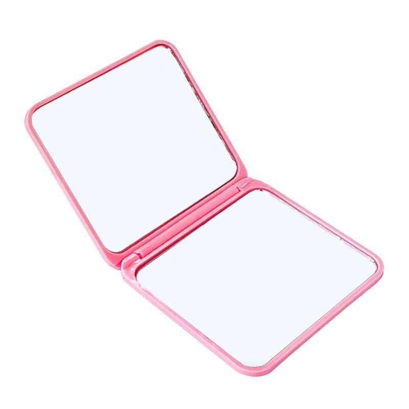 Small Folding Portable Mirror Carry Around Cute Mini Double-sided Makeup Mirror for Women's Bag Portable Mirror