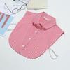 Women Cotton Lace Fake Collar Blouse Vintage Detachable Collar Women Shirt False Tie Lapel Blouse Top Clothes Accessories
