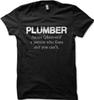 PLUMBER Mens Funny T Shirt - Gift for Dad Printed T-shirt 9154