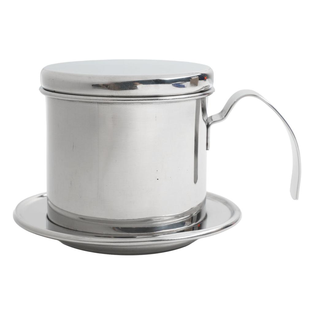 Coffee Brewing Pot Stainless Steel Filter Rotating Pressure Plate Smooth Handle Design Compact Moka Coffee Pot Moka Dripper
