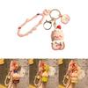Cute Piggy Cartoon Keychain Adorable Silicone Accessory For Cars And Bags