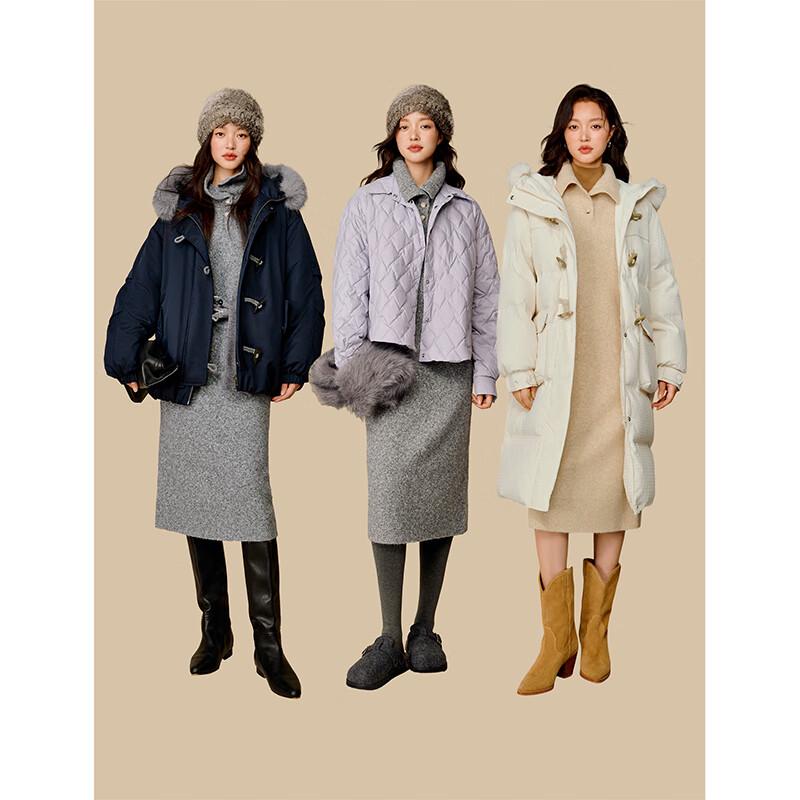 INMAN Women's Turtleneck Knit Midi Dress