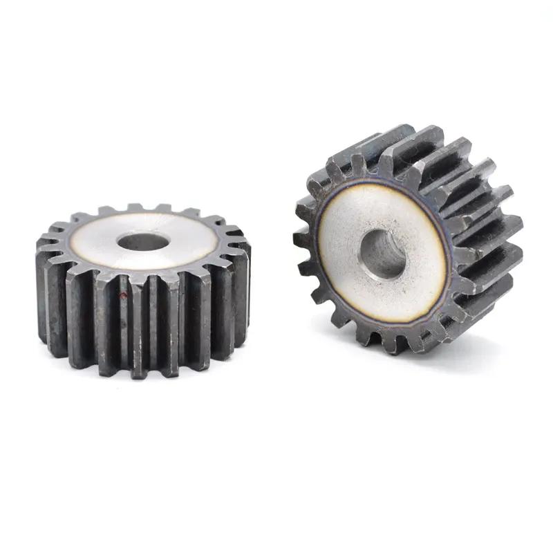 1Pc 2.5 Mod 45#Steel Cylindrical Gear Tooth Metal Transmission Gear Positive Gear 12T-27T Processing Sprocket Teeth Dia35-72.5mm