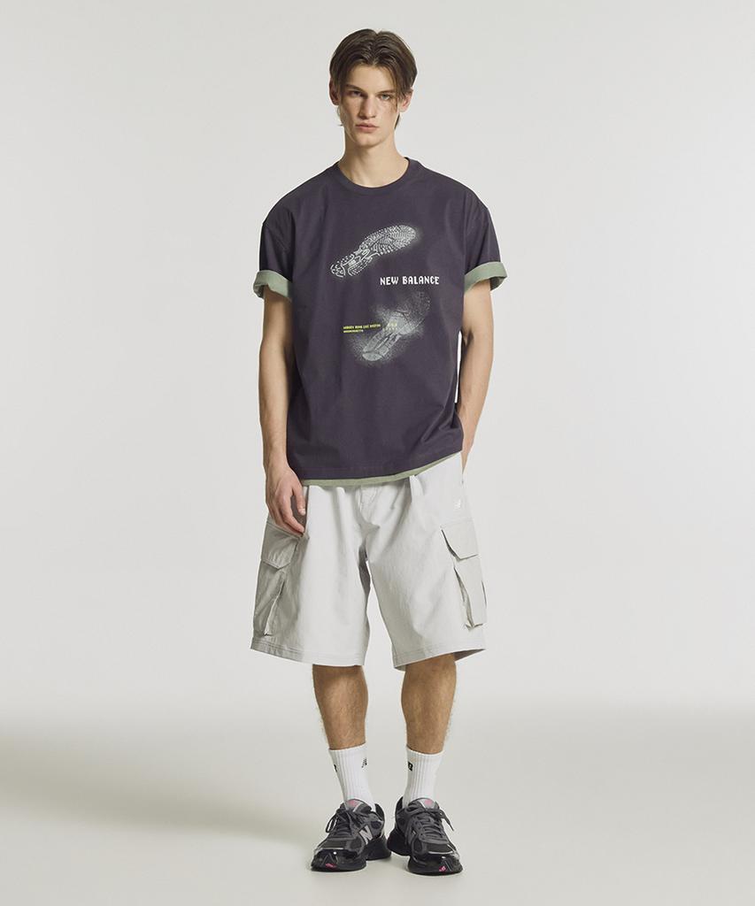 Nyuballanseu Nbnvg31703 / Uni Trackster Knee-Length Cargo Shorts (L/Gray)