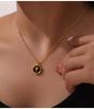 Heart Tassel Pendant Necklace: European & American Design, Titanium Steel Jewelry for Women
