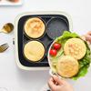 Nonstick Pan With Four Holes Flat Bottom Suitable For Home Cooking
