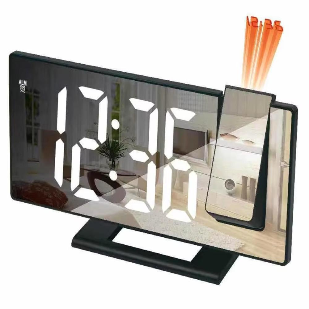 Temperature Display Projection Alarm Clock Backlight LED Alarm Clock  Wall Mount