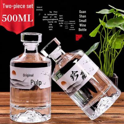 Premium Glass Wine Bottles for Home Brewing & Gifting (2-Pack)