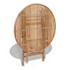 5 Piece Foldable Outdoor Dining Set Bamboo