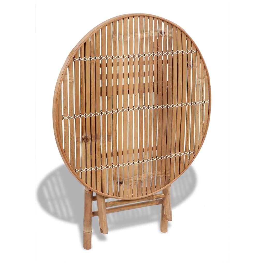 5 Piece Foldable Outdoor Dining Set Bamboo