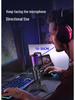 Cross-Border USB Capacitive Microphone: Perfect for Gaming, Mobile Recording, Live Broadcast, Karaoke, with One-Key Noise Reduction.