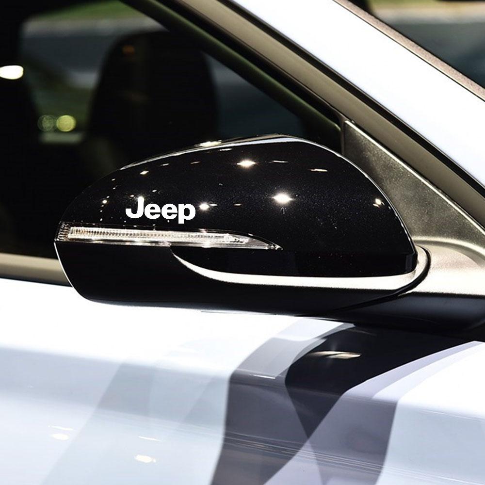 4pcs PVC Car Emblem Stickers Window Body Badge Decoration Decal For JEEP Renegade Grand Cherokee Trail Patriot Compass Wrangler AJO1