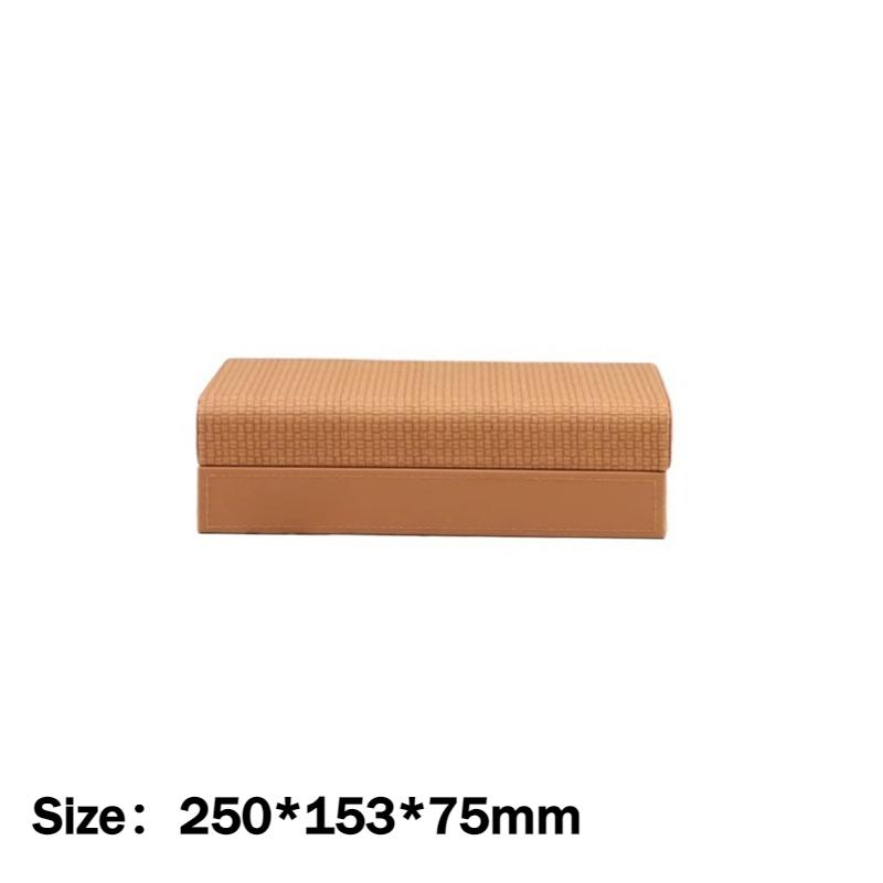 

Leather Jewelry Organizer Box Retro Bracelet Ring Storage Boxes Portable Necklace Jewellery Case Desktop Earrings Trinket Cases