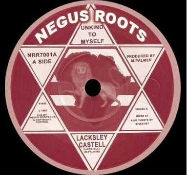 7inch Record LACKSLEY CASTELL Unkind To Myself NRR7001 Negus Roots 2011 UK Reggae Ska Dub Used