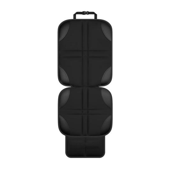 Child Car Seat Protector with Mesh Pocket Non-Slip Backing Waterproof Stain Resistant Thick Padding Baby Car Seat Cover