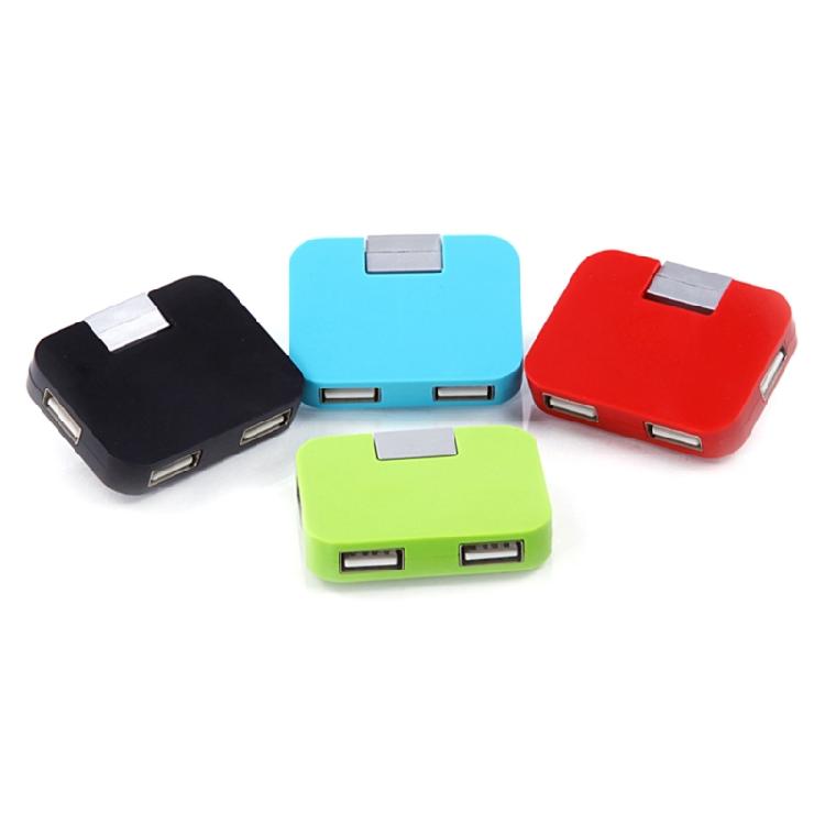 

Set of 4pcs Lightweight 4 Port USB 2.0 Hub Foldable Adapter USB Splitter for Easily Integration with Multiple Devices 1