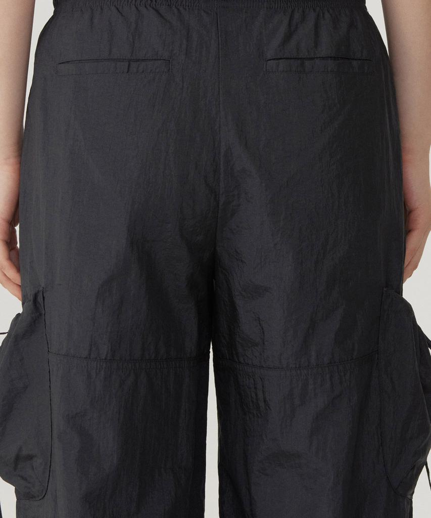 COVERNAT WOMAN String Fluid Cargo Pants Charcoal