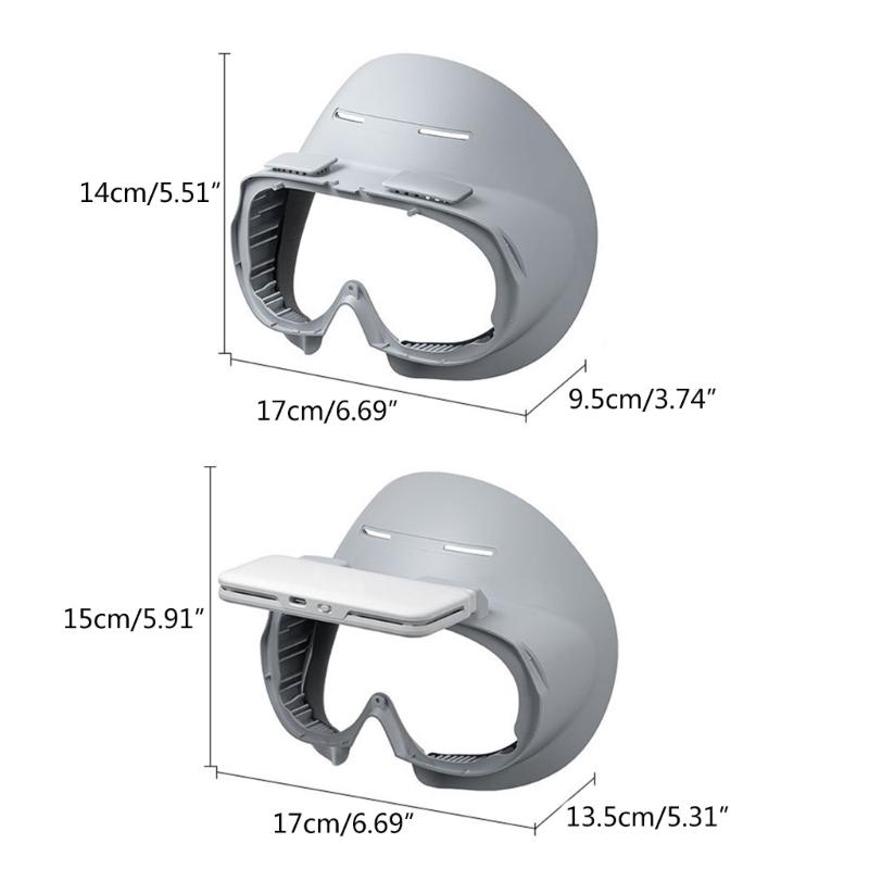 Lightproof Facial Cushion Interface Brackets for Pico 4 VR Headset Ice Cloth/PU Pads Frame Face Cushion Pads Accessory