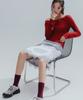 ANNEHEARTS Wool Modal Slim Tee_Red