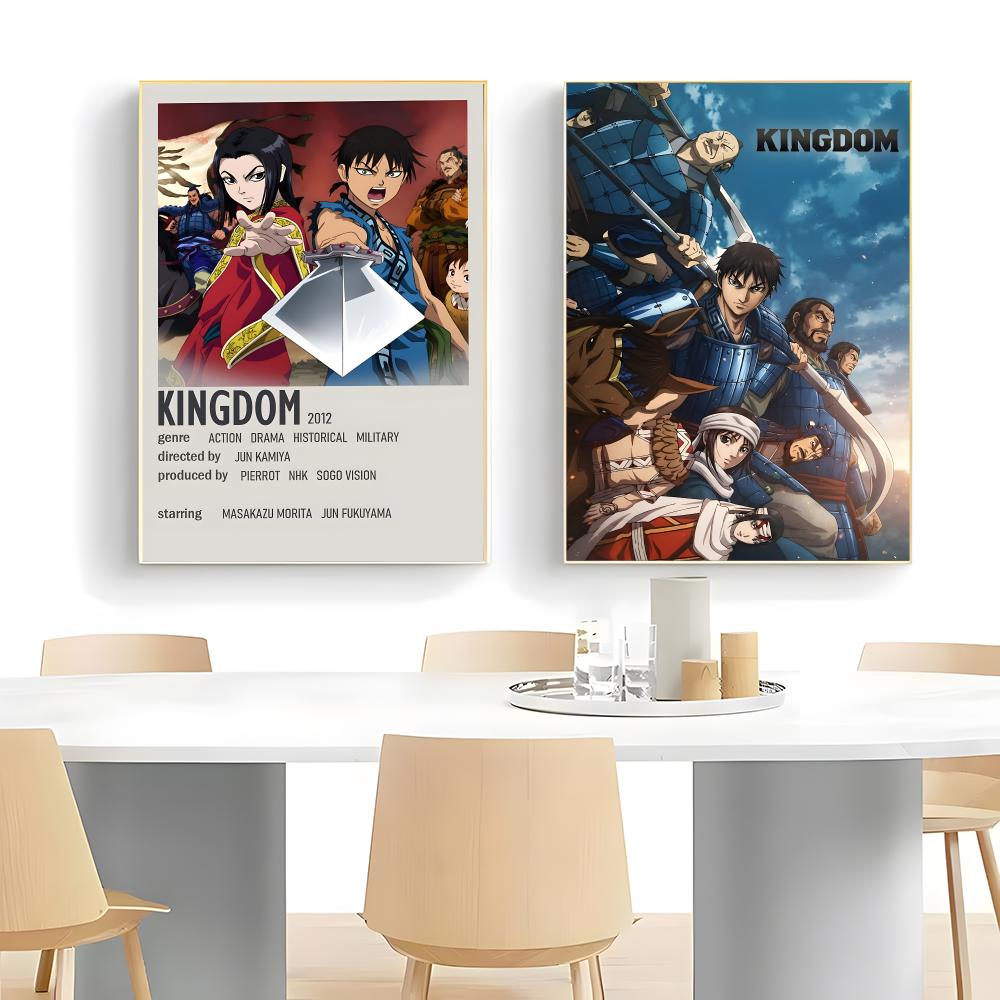 Anime K-Kingdom Poster  Self-adhesive Art Waterproof Paper Sticker Coffee House Bar Room Wall Decor