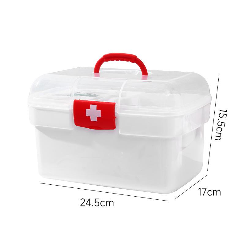 Family First Aid Kit: Large Capacity Multi-Layer Medicine Storage Box for Household and Children