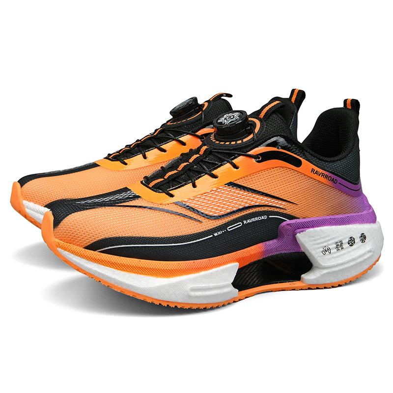 Мужские кроссовки для бега дышащие мужские спортивные кроссовки удобная повседневная прогулочная обувь на шнуровке спортивная тренировочная обувь 30 оранжевый 3598₽