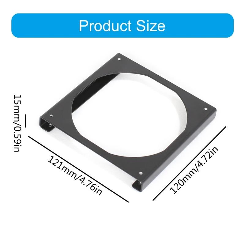 Fan Holder 12CM Fan Mount Bracket 15mm Height Increase For Computer PC Case Internal Fan Support Enhances Cooling 1PC