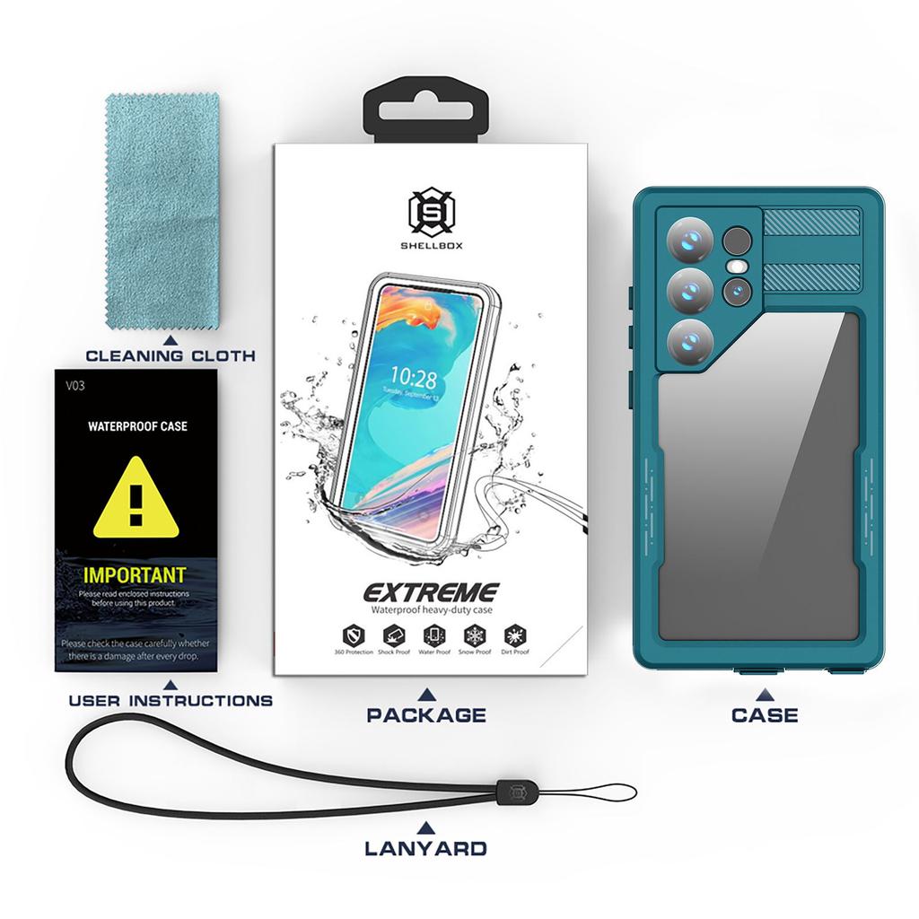 IP68 Waterproof Case For Samsung Galaxy S24 S25 Ultra S24 Plus Outdoor Diving Phone Coque Dustproof Swim Proof Underwater Cover