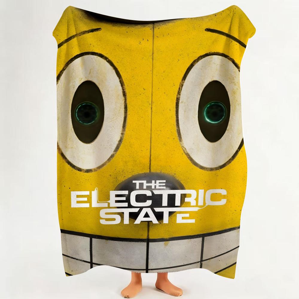

Movie T The E Electric S State Throw Flannel Throw Blanket Suitable for Sofa Living Room Bedroom 75cmx90cm
