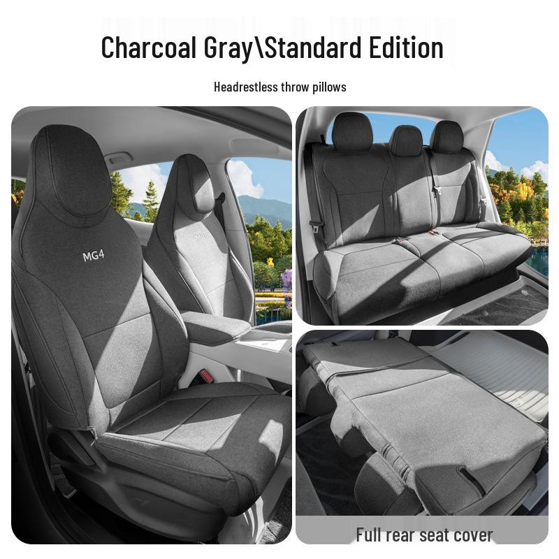 Universal All-Season Seat Cushion for MG MG4 2026 - Breathable Rear Row Cover with Ventilation