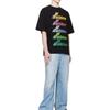 WE11DONE rainbow-logo T-shirt WD-TT2-25-755-U-BK