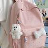 Schoolbag School Bag Junior High School Girls Girl Heart Atmosphere Polka Dot Bow Versatile High Value Female High School Student Backpack