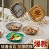 High-End Spitting Bone Plate, Household Dining Table, Garbage Plate, Plastic Snack Inventory, Dried Fruit Plate 6-Inch Square Plate
